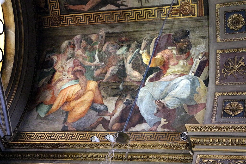 Perin del Vaga - San Marcello al Corso, Roma, evangelisti Matteo e Luca